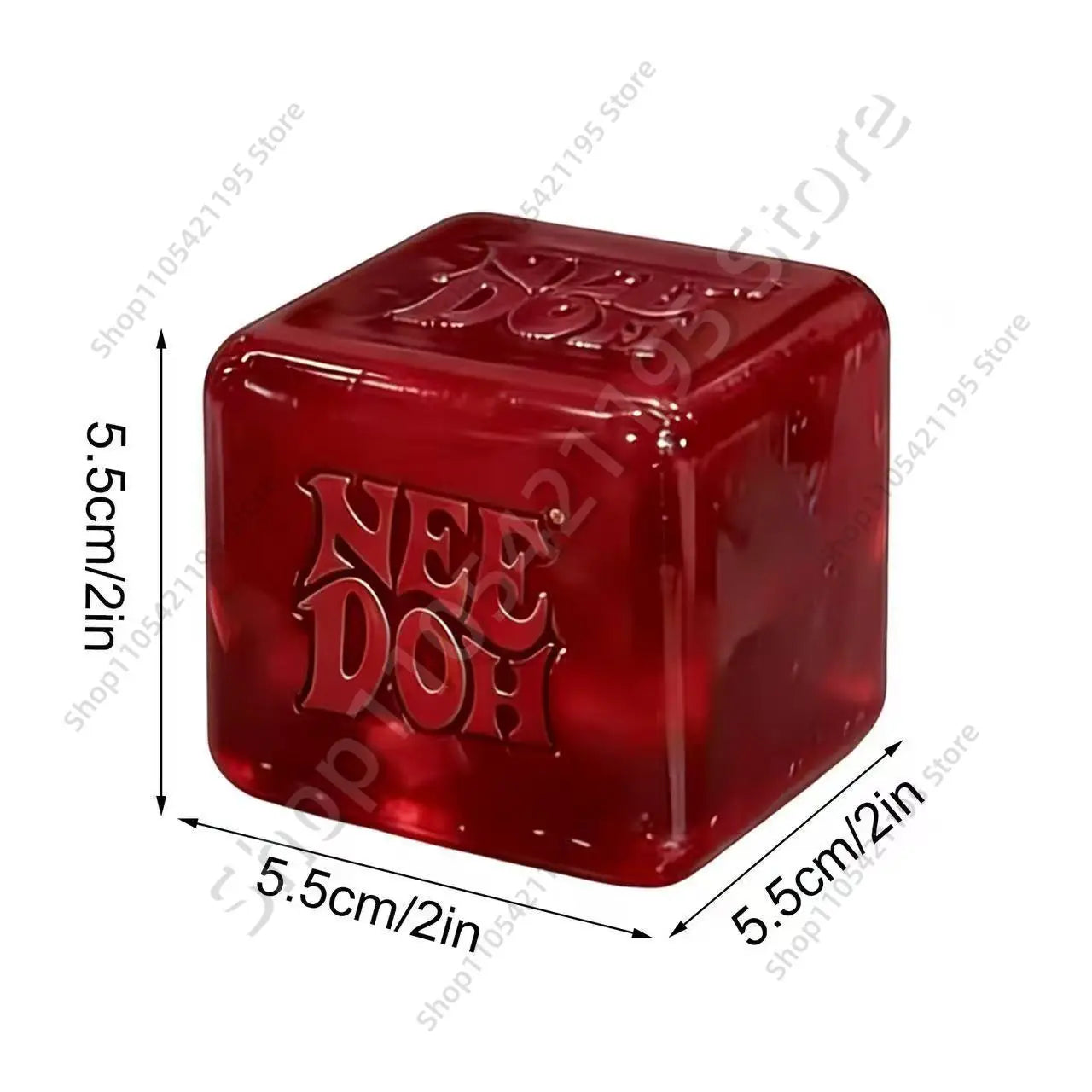 Needoh Nice Cube Sensory Fidget Cube Stress Relief Squishy Cube Anti-Anxiety Squeeze Object for Focus ADHD Population
