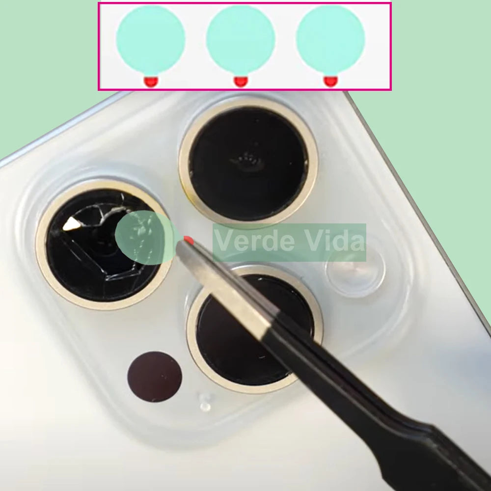 Original Back Camera Glass Replacement for iPhone 16 15 14 Pro Max 12 13 Mini 15 Plus Broken Camera Lens Repair Kits