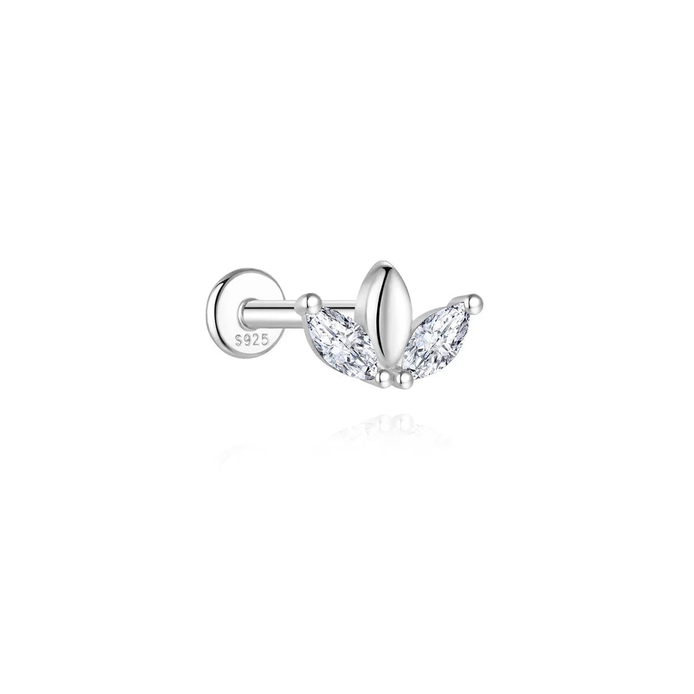 AIDE Certified Moissanite Earrings 925 Sterling Silver Piercing Woman Jewelry Water drops stars moon tassels flowers leaves Gift