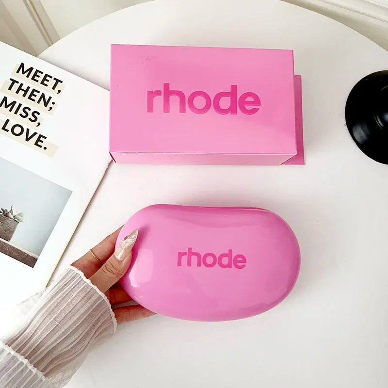 Fashion RHODE Limited Cosmetic Colorful Soft Silicone Waterproof Makeup Bag Convenient for Storing Items Gift Package with Box