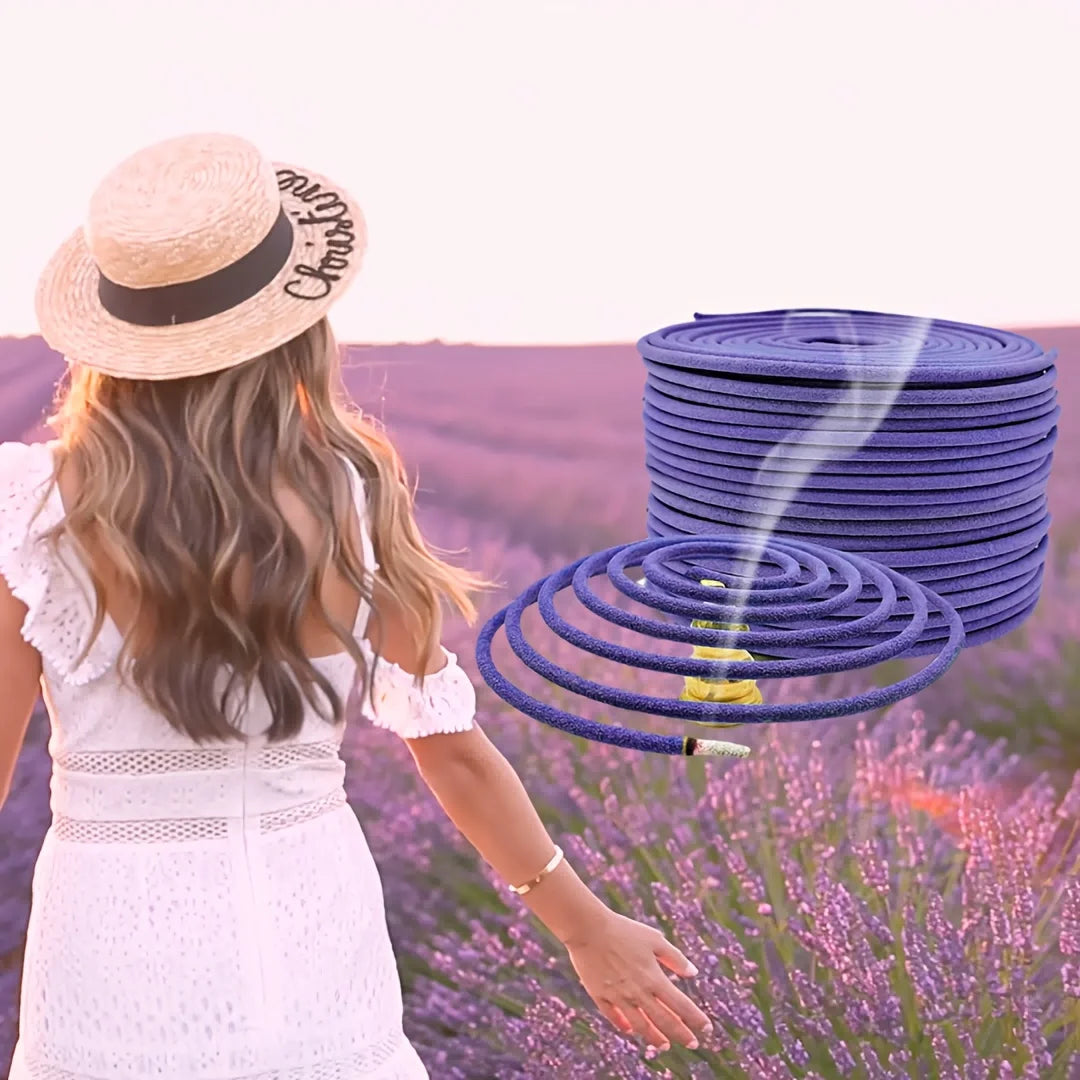Lemongrass Lavender Essential Oil Coils Aromatherapy For Meditation Yoga Outdoor Poolside Patio Porch Deck Camping Long Burning
