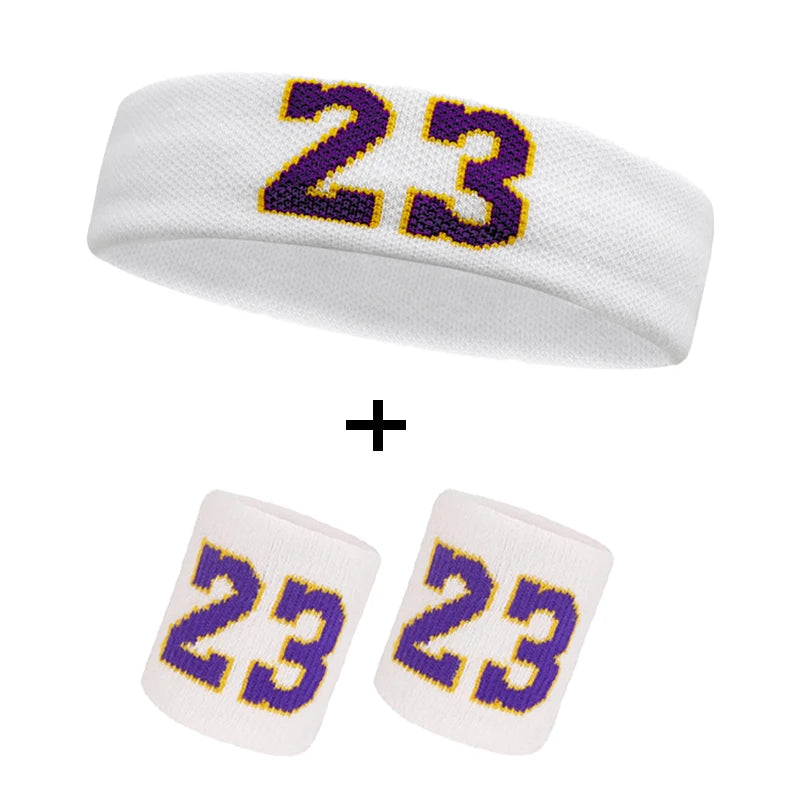 Cotton Athletic Headband Number 24 Elastic Sweatband Protection Basketball Tennis Sport Adult Kids Gym Fitness Sweat Hair Band