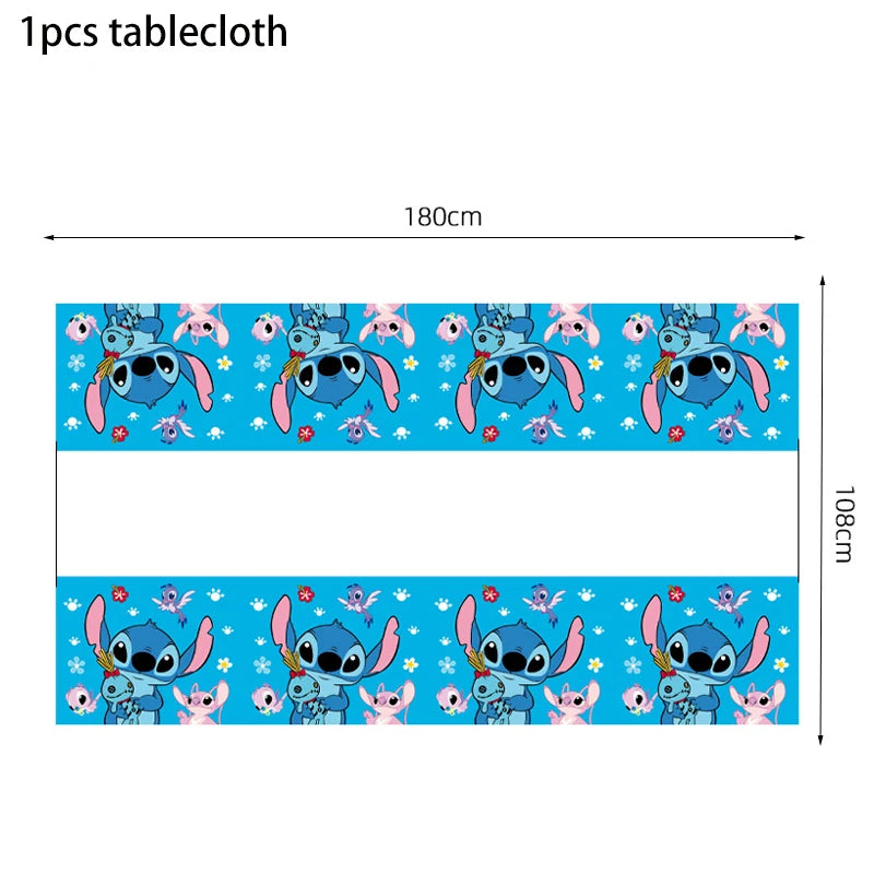 Disney Stilt themed party disposable cutlery paper cup paper plate table bra flag children's birthday party decoration set
