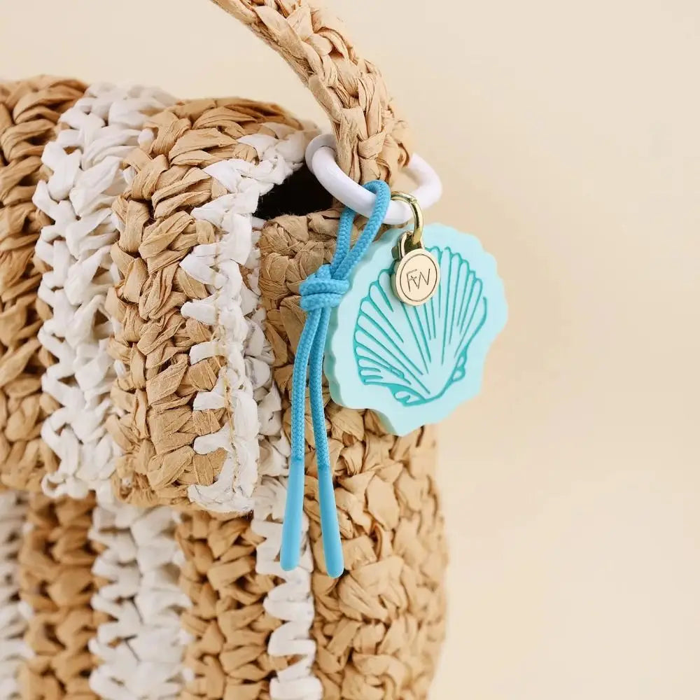 Acrylic Charms Retro Rope Woven Pendant Geometric Car Keyring Mobile Phone Pendant Fashion Cartoon Bag Chain Charms
