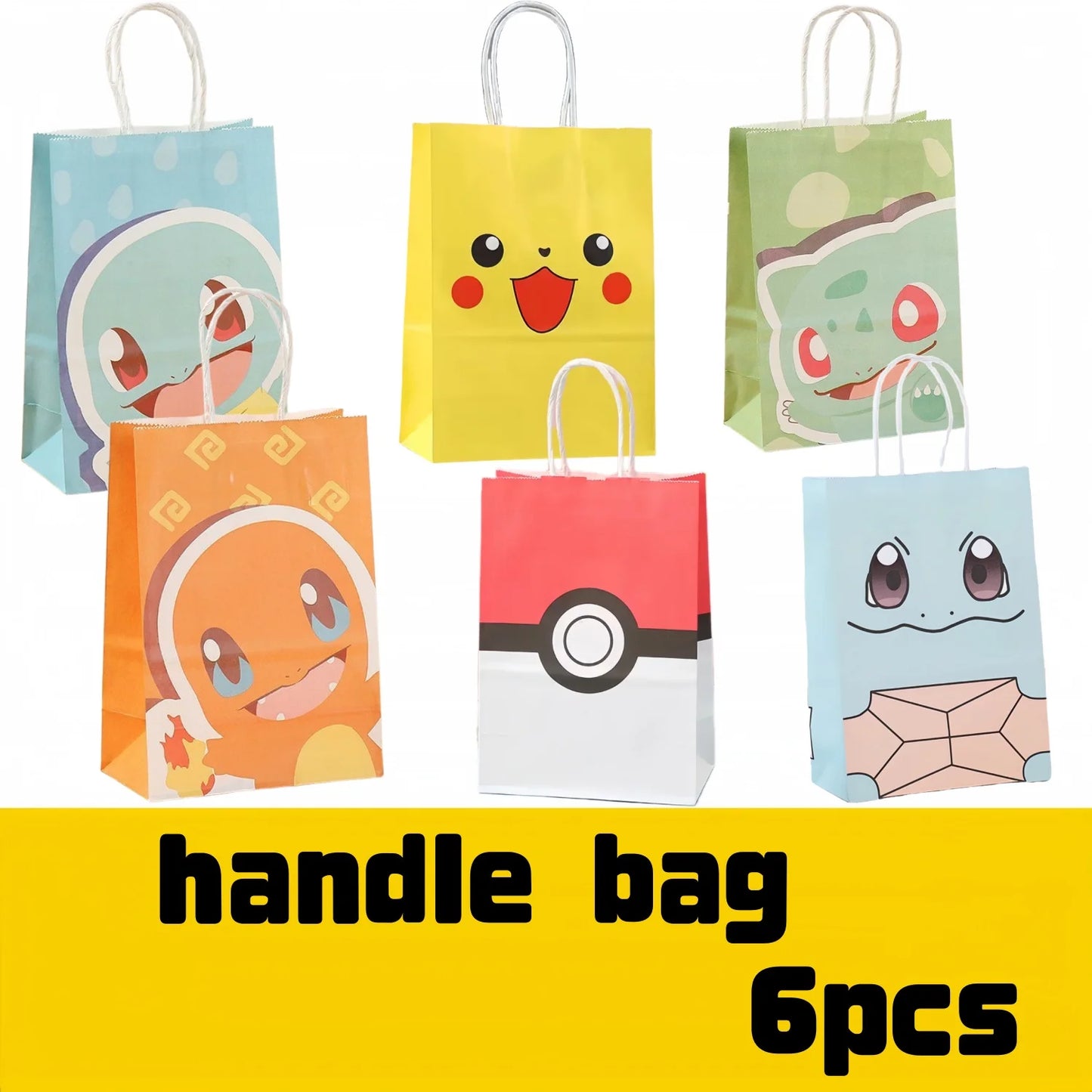 Decoration Pokemon Birthday Party Hats Pikachu Disposable Tableware Tablecloth Cup Plate Napkin Baby Shower Party Favors Pokemon