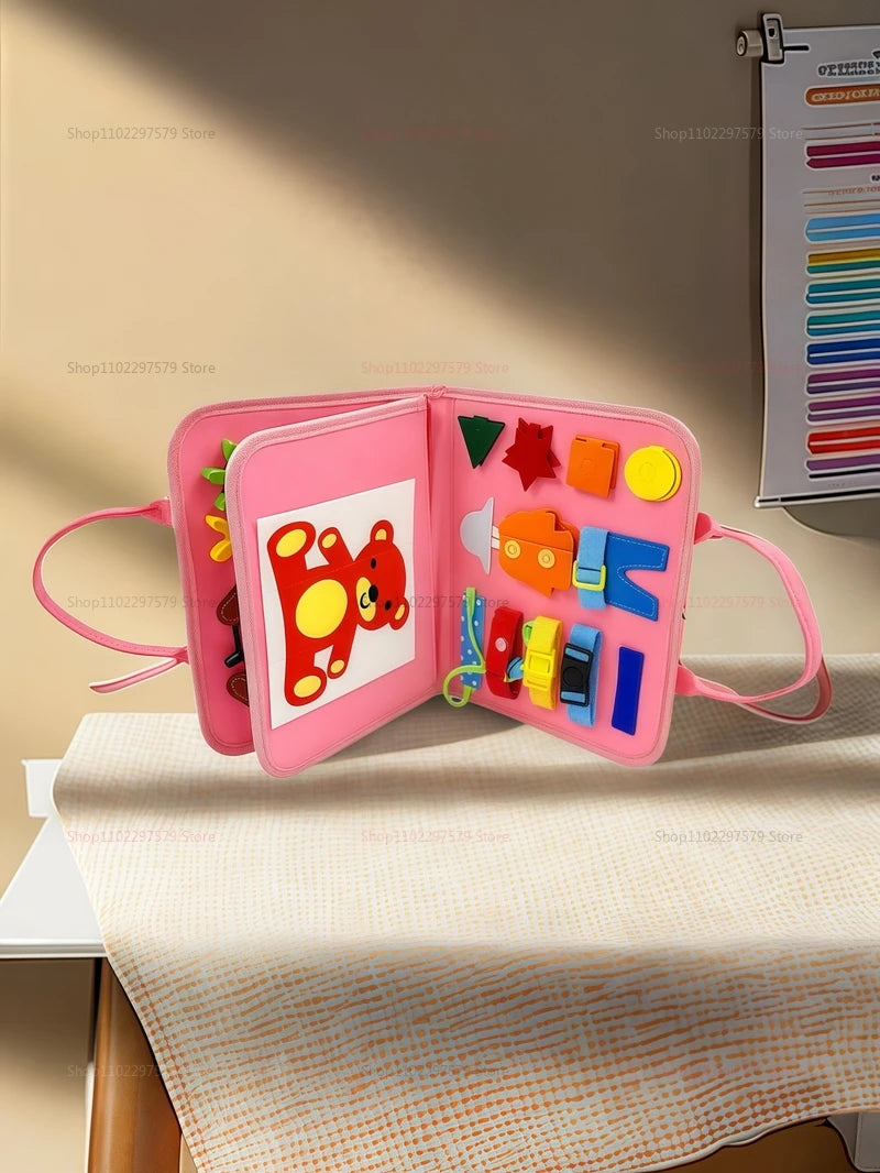 2026 New Montessori Busy Board for Toddlers Sensory Learning Early Education Fine Motor Skills Toy Preschool Kid Educational Toy