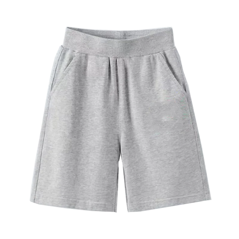 3-14years Boys Summer Shorts Solid Cotton Kids Short Sweatpants Children Elastic Waist Half Pants