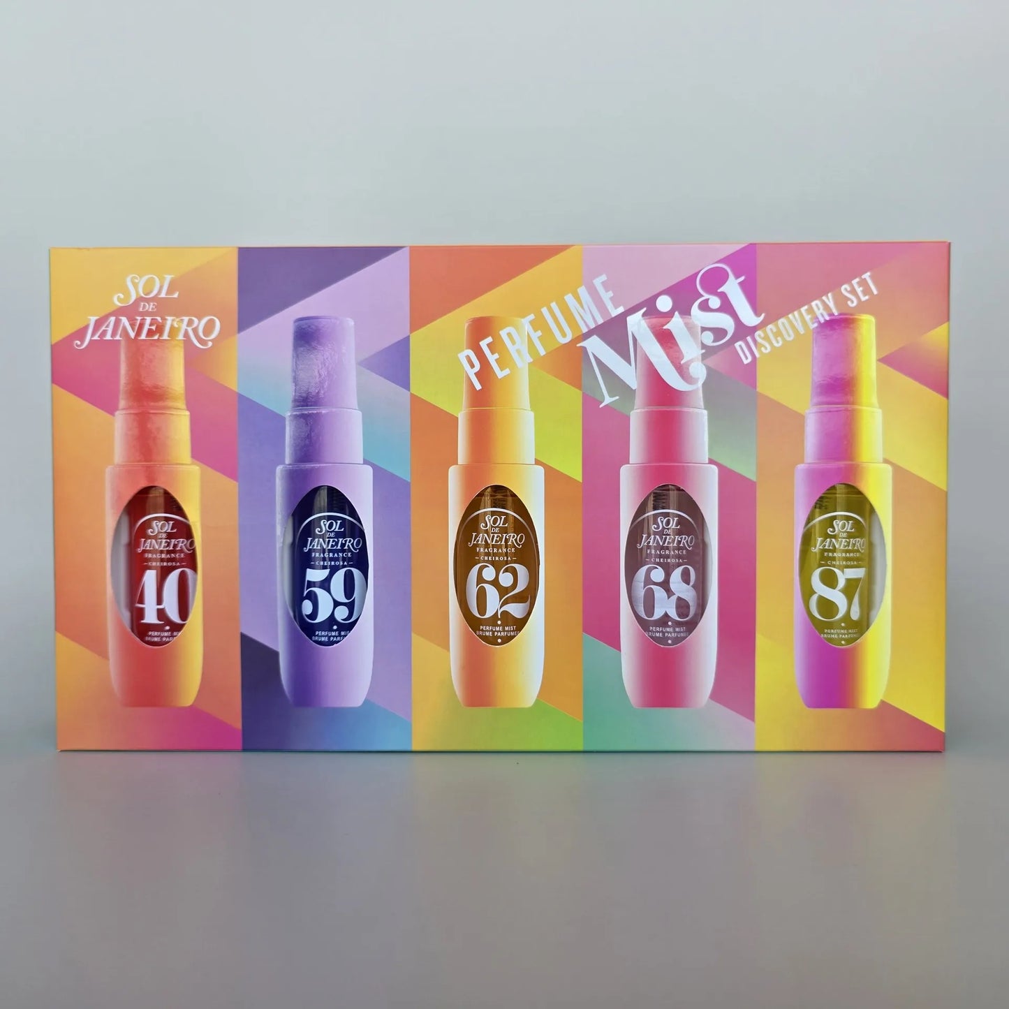 Brazilian Inspired Summer Scent Perfume Set 5 Piece Gift Set Tropical Beach Vacation Long Lasting Body Mist & Oil Mist