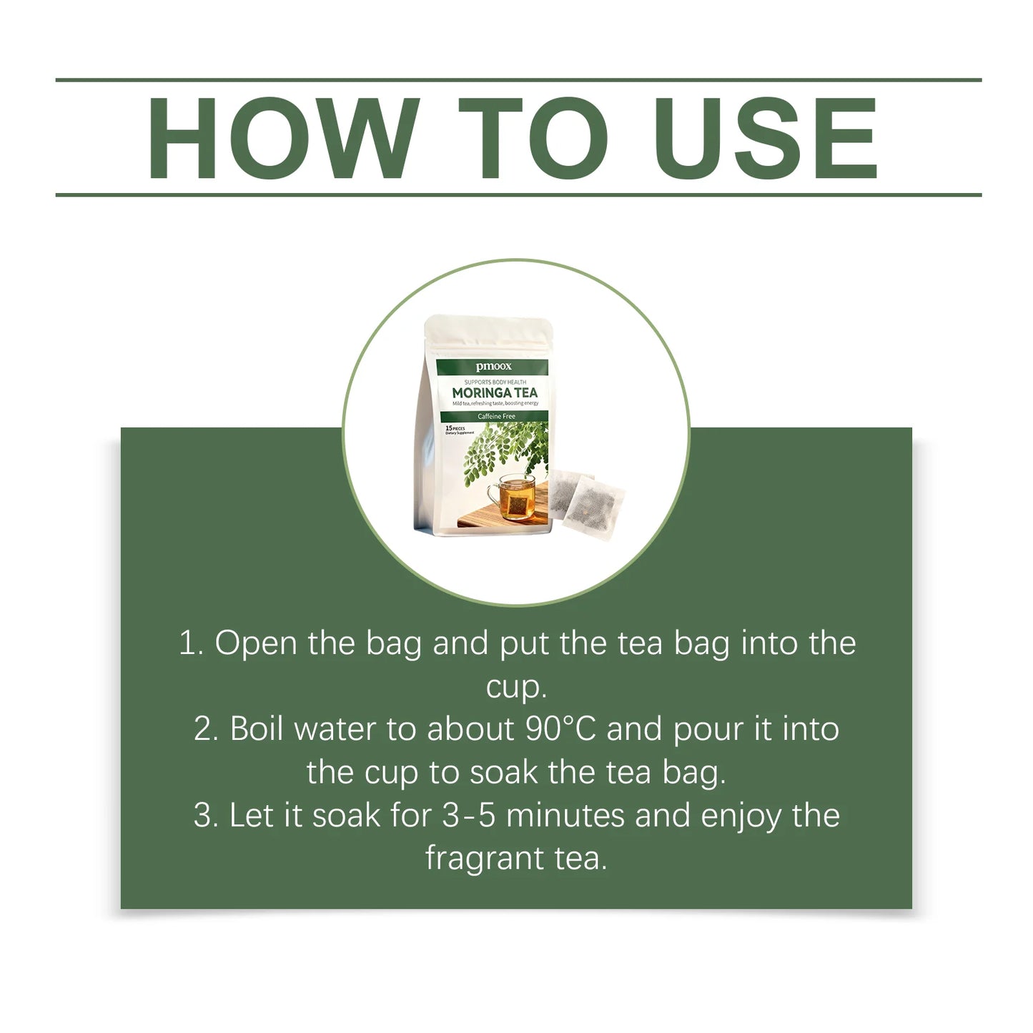 Moringa Extract Tea Plant Ingredients Individually Packaged Cross-Border Exclusive Direct Factory Sale Support OEM Customization