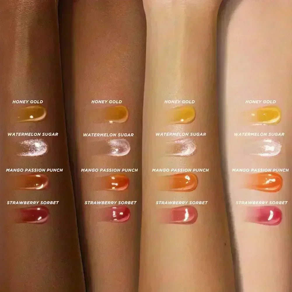 Gisou Moisturizing Lip Balm Original Lip Oil Care Lip Benetitnt for Lips Plumping Exfoliating New Color RASPBERRY SWIR Gloss