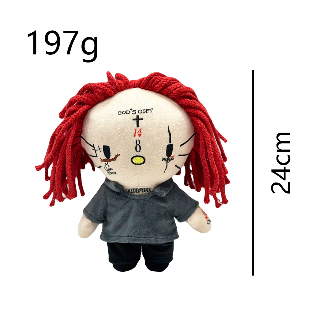 New Hello Kitty Ken Carson Rapper Trippie Taylors Plush Toy Doll with Clothes Stuffed Soft Plush Toys Fans Collect Gifts
