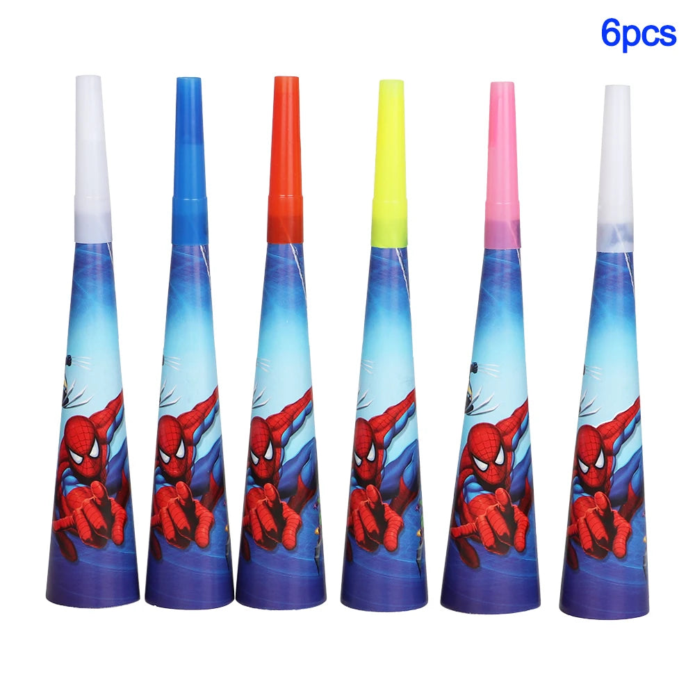 Spider Man Birthday Party Decor Paper Cups Plates Tablecloth For Kids Boy Spiderman Baby Shower Party Decorations Party Supplies