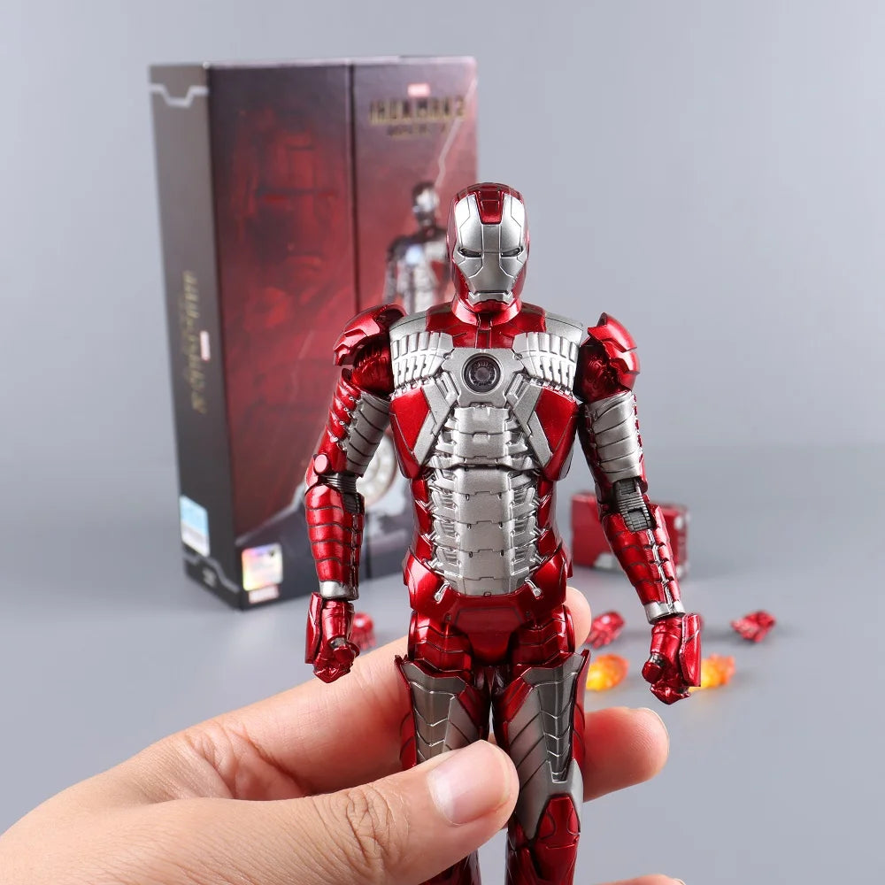 ZD Toys Iron Man Action Figure Joint Movable MK1 MK3 MK6 MK7 MK42 MK45 MK50 MK85 MK17 MK33 MK39 Adult Collection Figure Gift