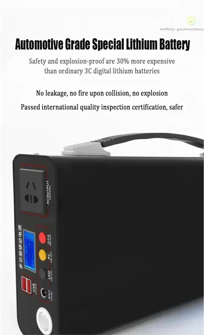 Hot Lifepo4 220V Korean style power bank300W external power bank90Ah home outdoor camping power supply system notebook wholesale
