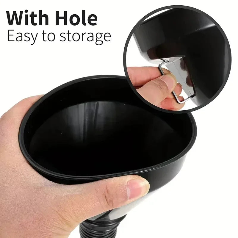 1 pc Multi Functional Flexible  Funnel: Spill-Proof Oil Changing Tool with Wide Mouth & Handle automobile