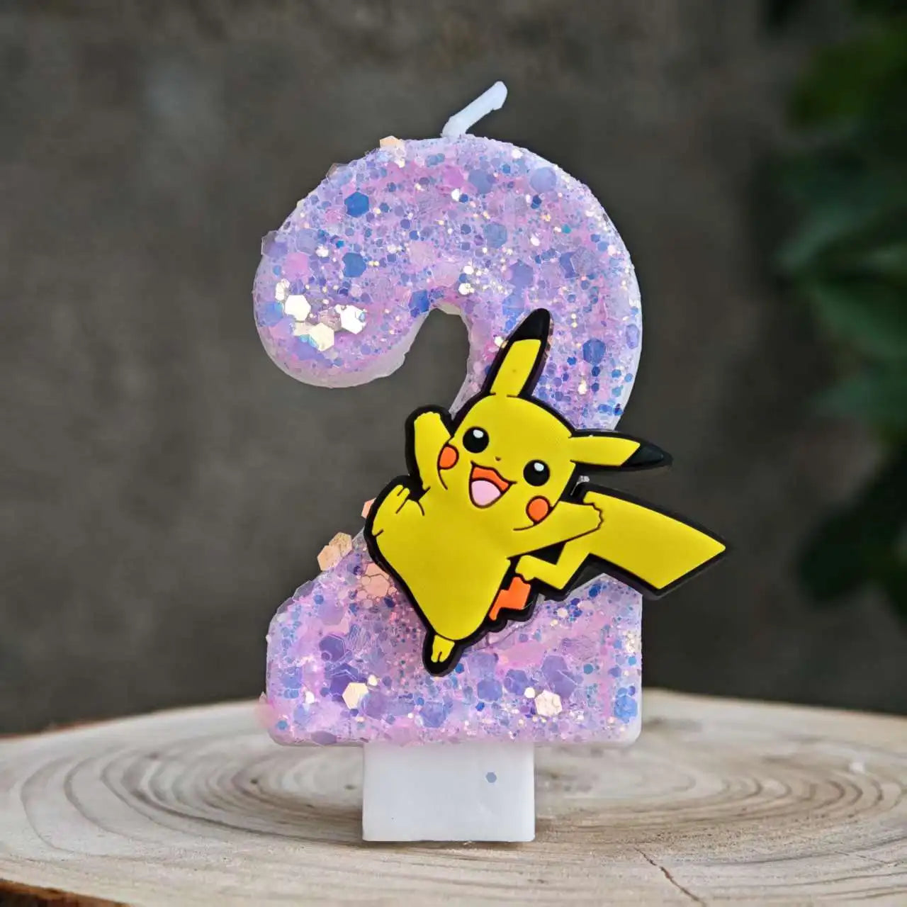 Pokemon Candle Number 0-9 Soccer Candle Pikachu Cake Decoration Boy Birthday Party for Kids Baby Shower Decor Gift