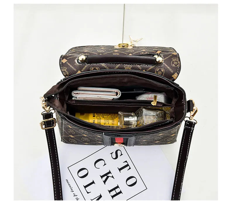 New Shoulder bag Women bag tote luxury designer handbag women Handbags leather Printed monogram single shoulder straddle bag