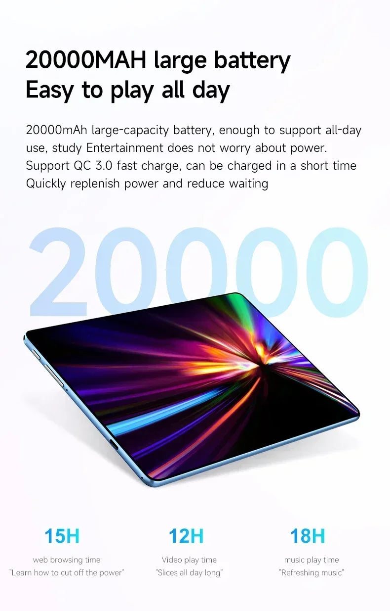 2025 New Original Global Edition Tablet Android 14 iPad Air Pro 22GB+2TB Snapdragon 888 Tablet 5G Dual SlM Card WIFI HD 4K MiTab