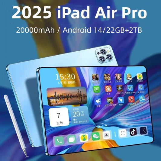 2025 New Original Global Edition Tablet Android 14 iPad Air Pro 22GB+2TB Snapdragon 888 Tablet 5G Dual SlM Card WIFI HD 4K MiTab