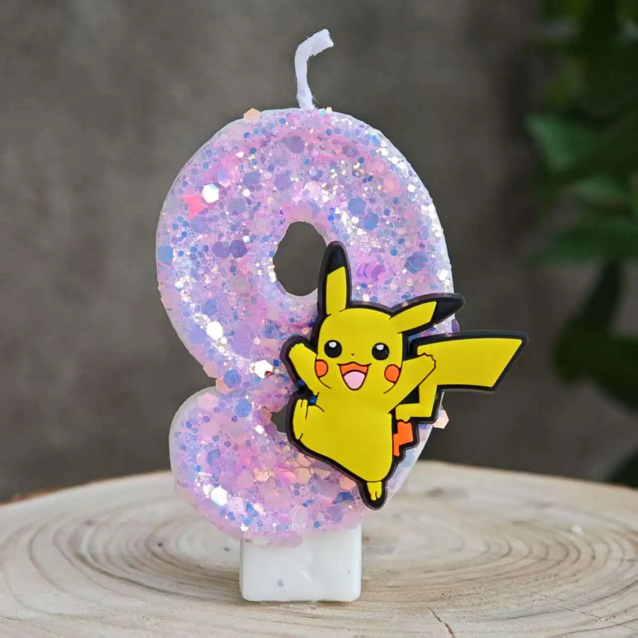 Pokemon Candle Number 0-9 Soccer Candle Pikachu Cake Decoration Boy Birthday Party for Kids Baby Shower Decor Gift