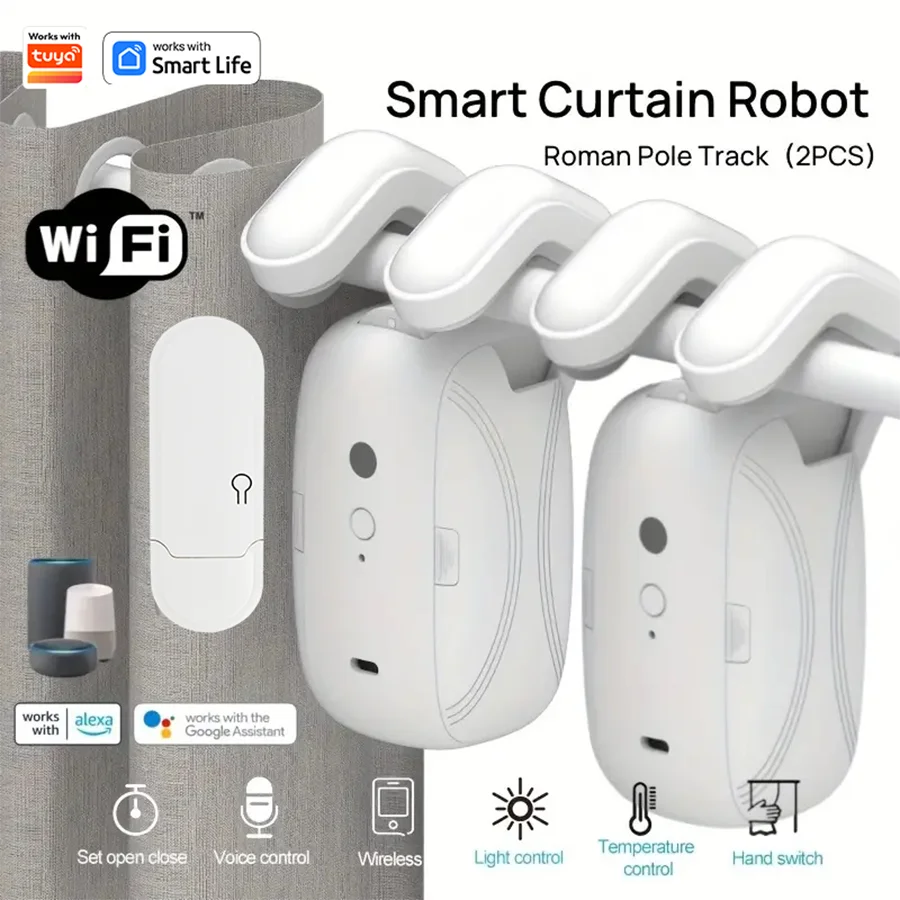 Smart WiFi Curtain Robot with Wi-Fi