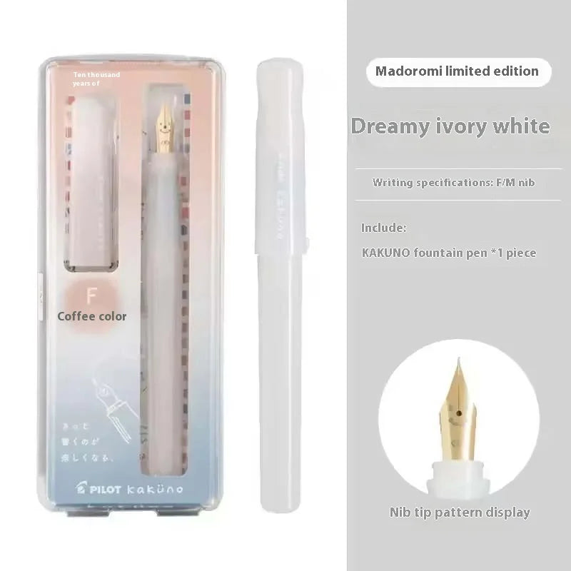 PILOT kakuno Fountain Pen,Multi-Colors Dreamy/Smile Family Series 0.4~0.7mm Nib Writing Calligraphy Pen Perfect Gift For Student