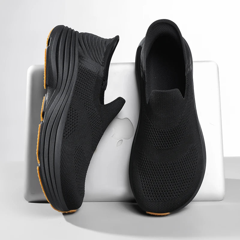 Widened head men's sports shoes breathable mesh non-slip running shoes outdoor summer jogging training hiking casual shoes 39-46