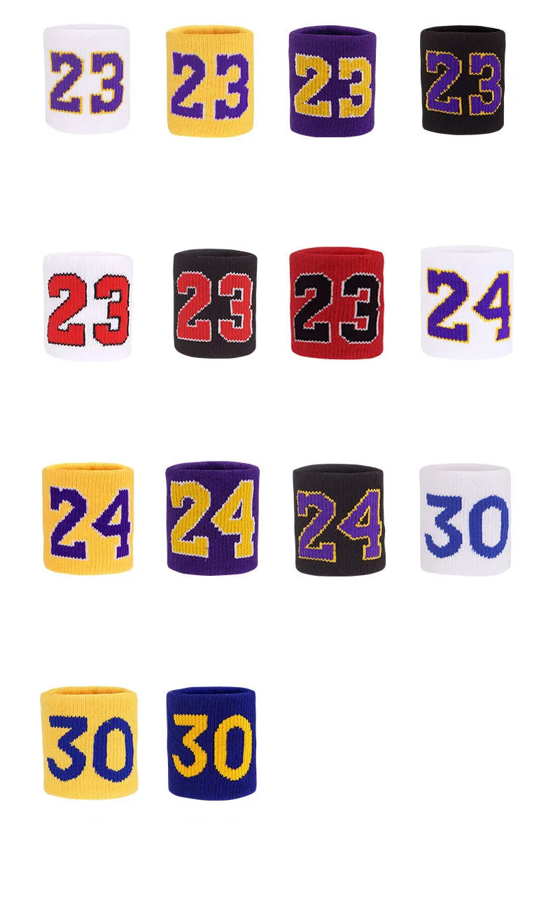 Cotton Athletic Headband Number 24 Elastic Sweatband Protection Basketball Tennis Sport Adult Kids Gym Fitness Sweat Hair Band