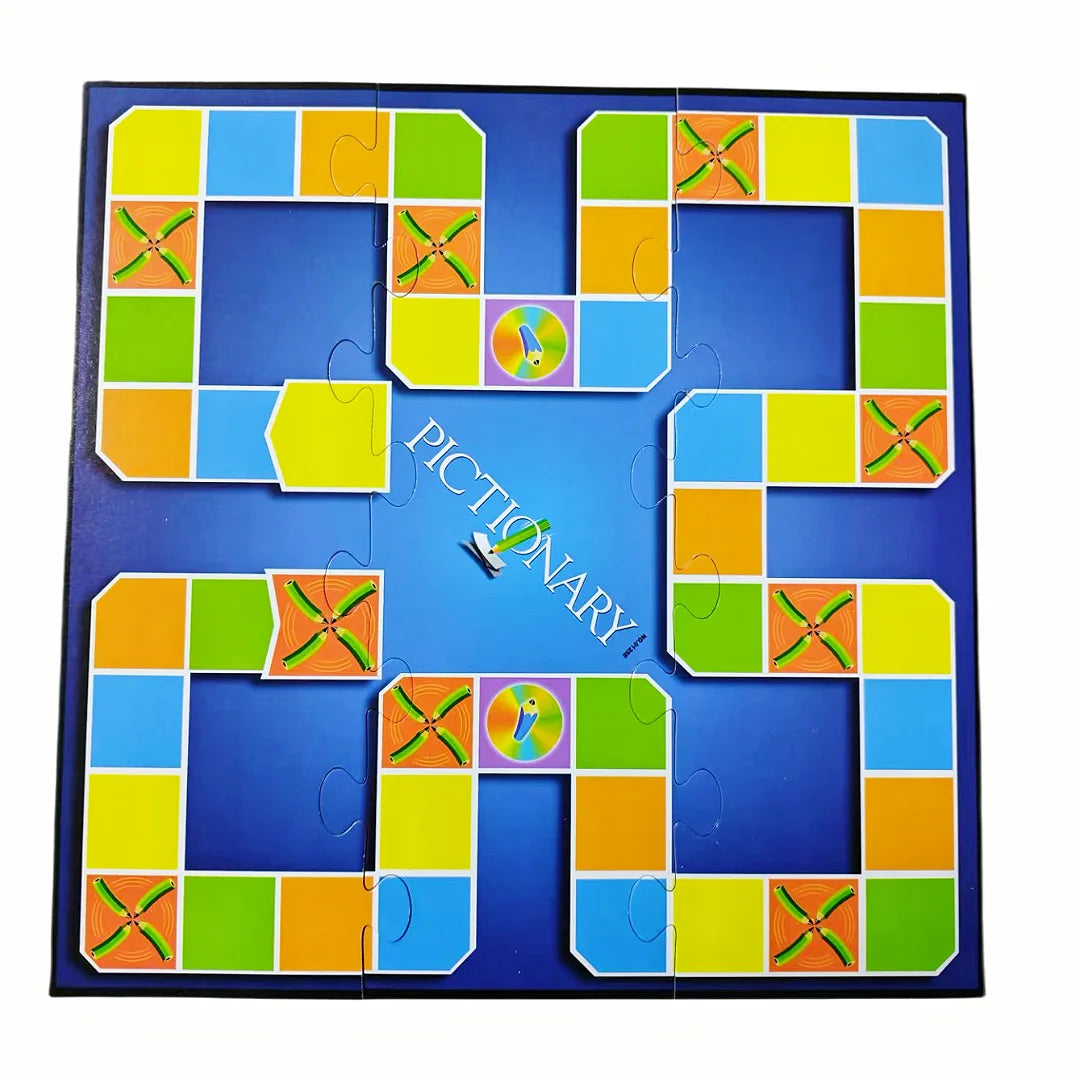 English Version of the Card Game, Pictionary (Party Version), a Game Specifically Designed for Parties, a Board Game, Suitable as a Gift (Colors May Vary Slightly)