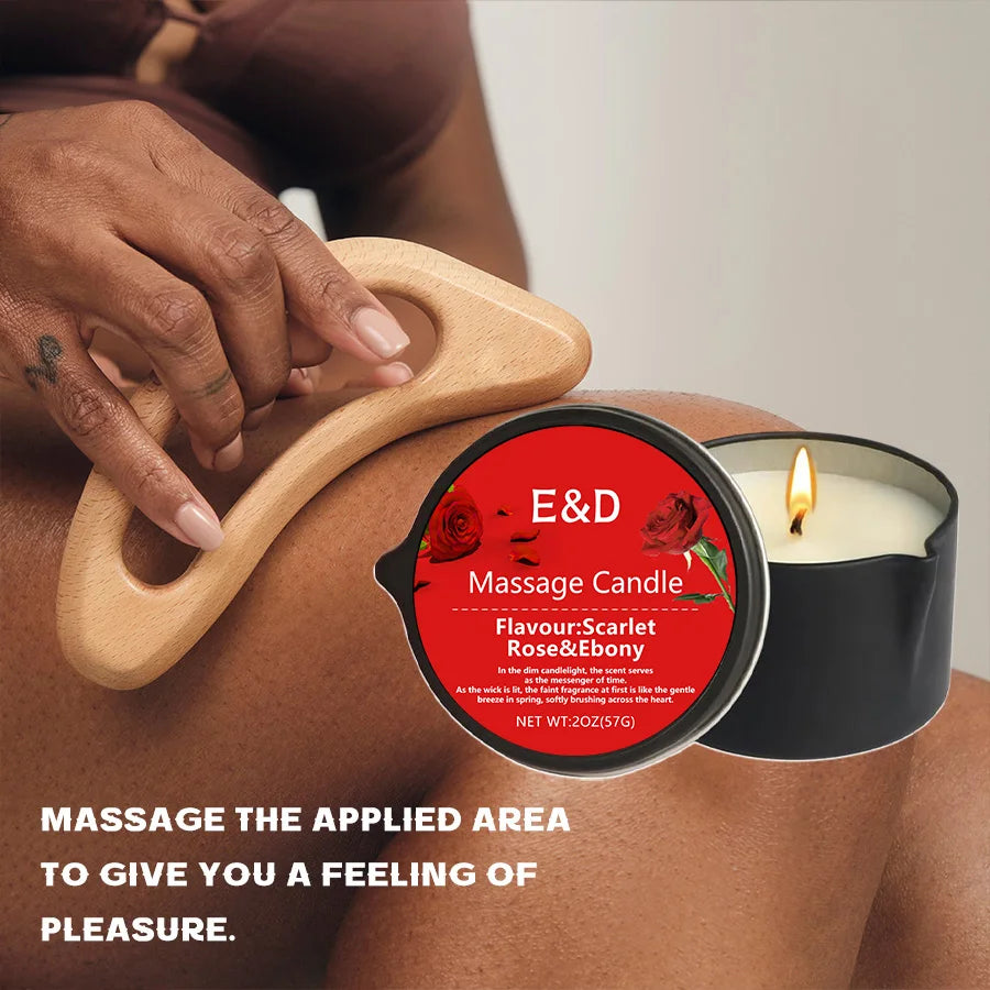 Massage Oil Candle,for Stress Relief and Skin Moisturizing,scented candles aromatherapy SM Product Spa Essentials,luxury candles