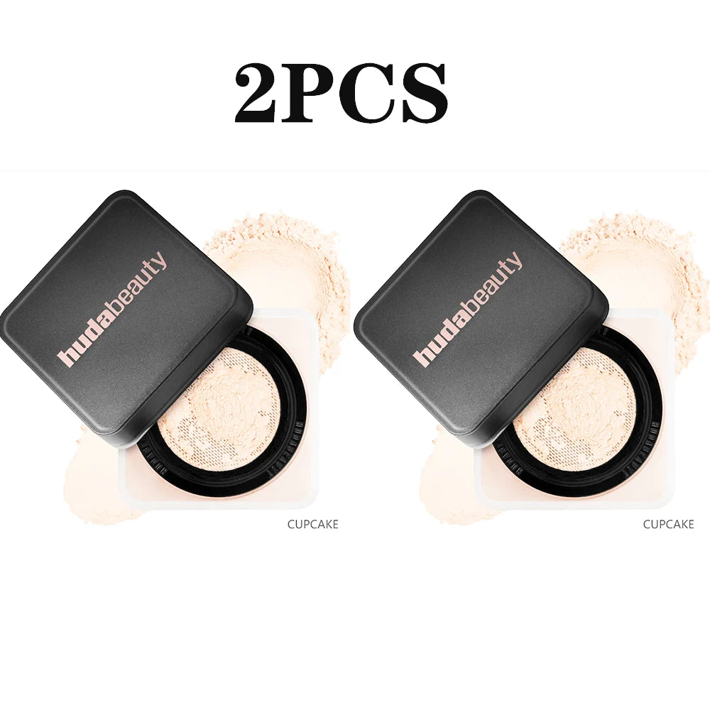 New Huda Easy Bake Loose & Setting Powder Long Lasting Oil Control Matte Waterproof Brightening Loose Powder Makeup Cosmetics