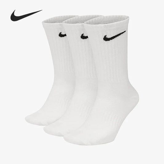 Nike/Nike Genuine Men's and Women's Couple Breathable Sports Training Mid-Calf Socks Three Pairs Sx7676-100