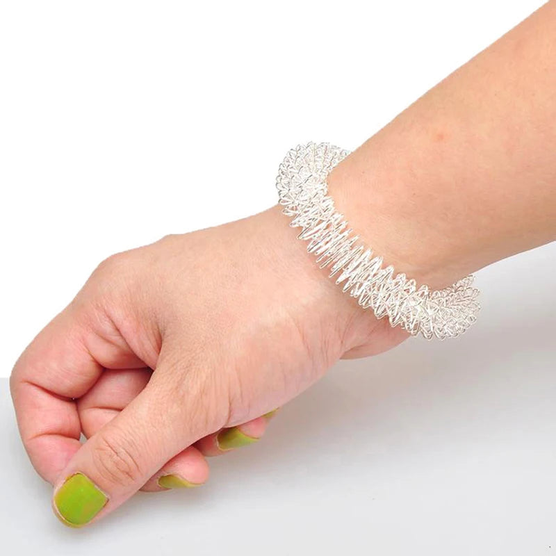 10/5PCS Spiky Sensory Hand Wrist Massage Ring Relaxing Tool for Acupressure Therapy Stress Reducer for Adults Kids Teens