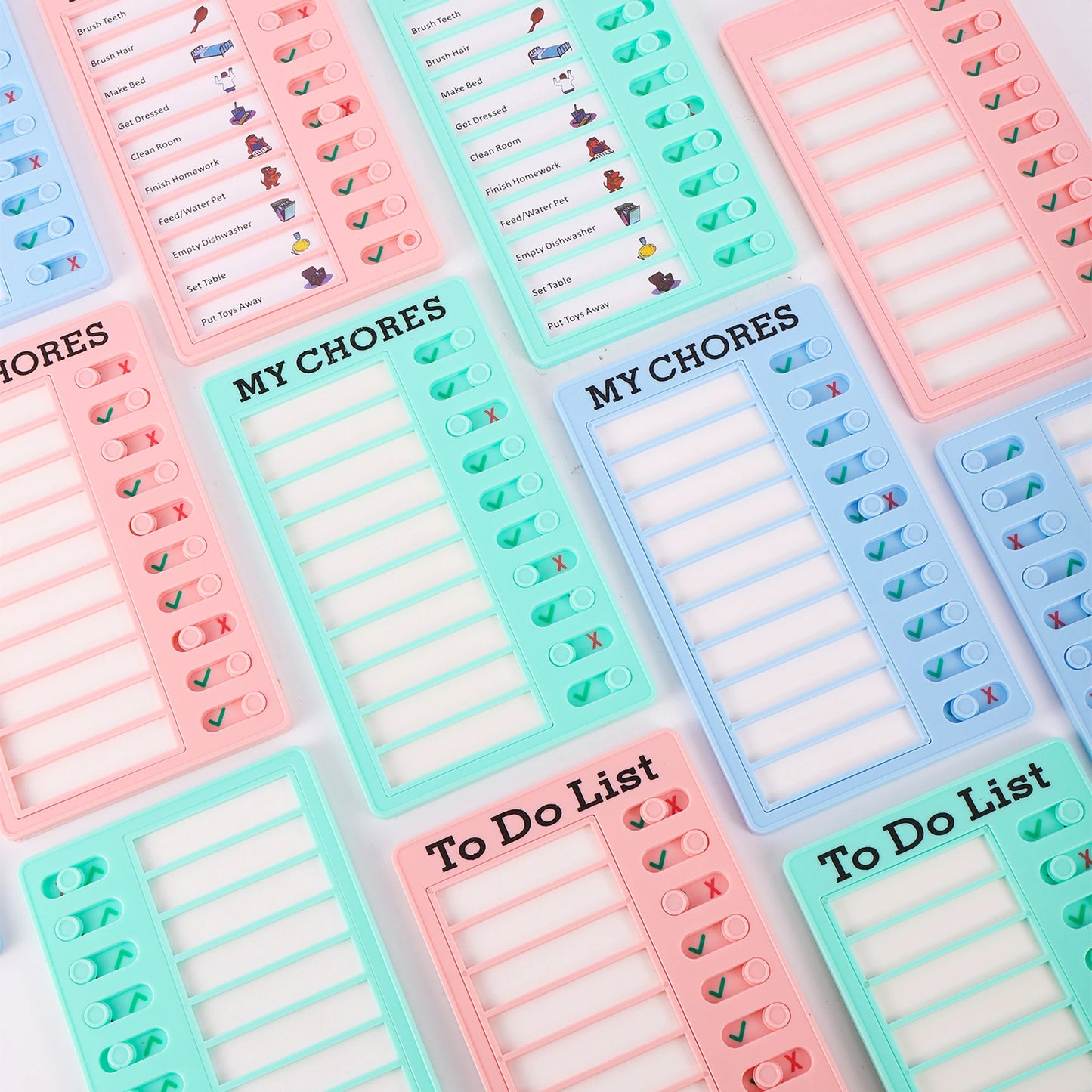 Reusable My Chores Checklist Task Board Daily Schedule Planner Memo Chore Chart Kid Responsibility Behavior Self Discipline Card