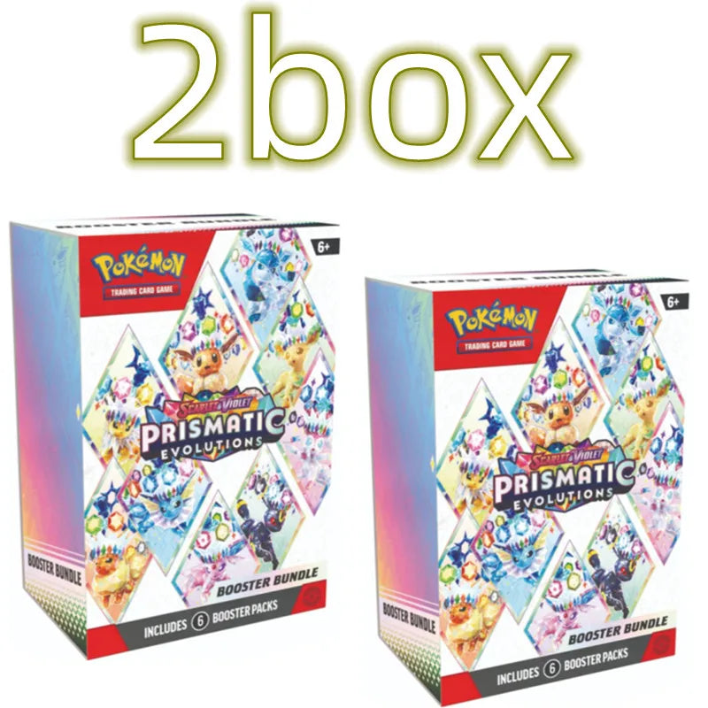 Pokemon Card v10 Booster bundle Destined Rivals Prismatic Evolutions Scarlet Violet 151 English ME01 Booster Cards Toys Gifts