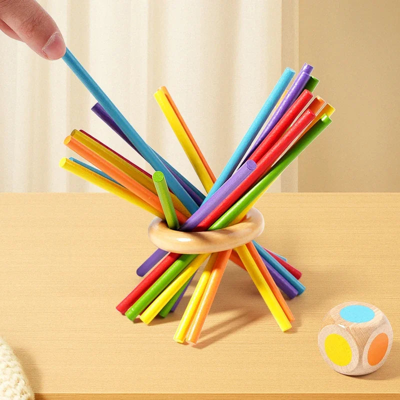 Wooden Stick Strategy Game for Kids Thinking Training Interactive Puzzle Toy Wooden Balance Battle Game for Family Party Fun