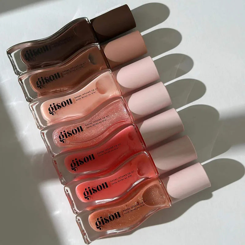 Gisou Moisturizing Glazed Plum Lip Balm Lip Oil Gloss Care Of The Lips Benetitnt For Lips Plumping Exfoliating Plumping Gloss