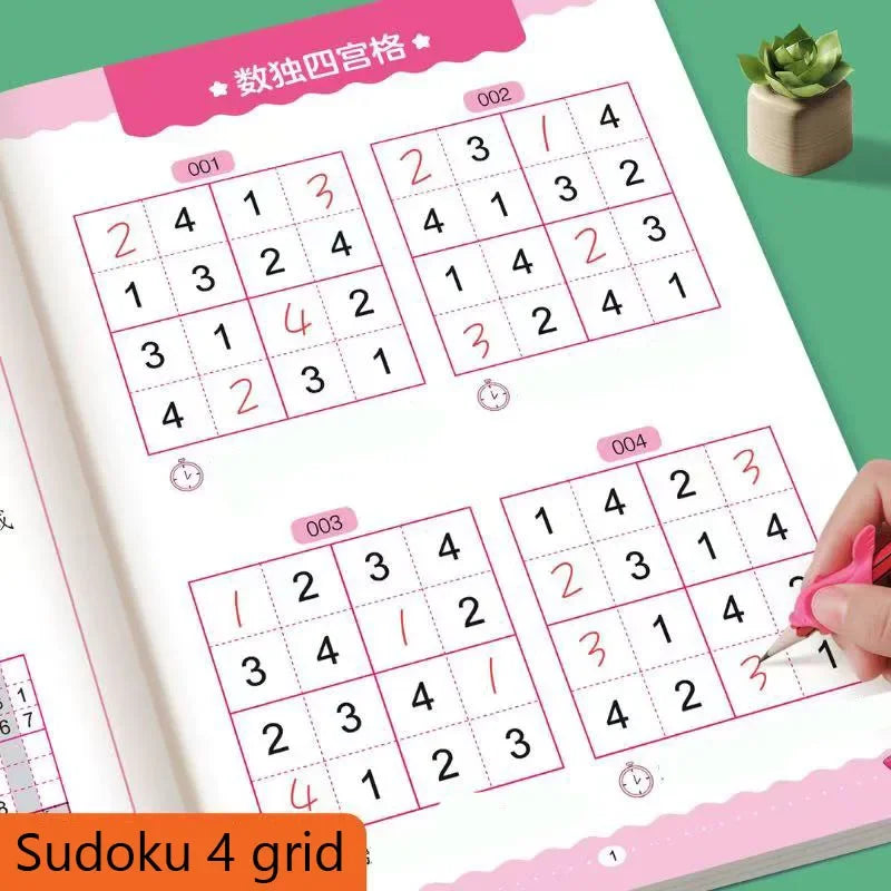 Fun & Educational Kids Sudoku Puzzle Book: Easy to Hard Levels for Children's Brain Training and Logic Skills Development