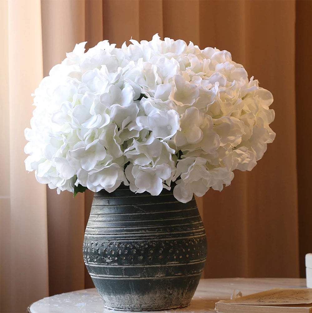 1/5/10pcs 58cm Beautiful Silk Artificial Flowers Hydrangea bouquet for Home Party Wedding living room   decoration accessories