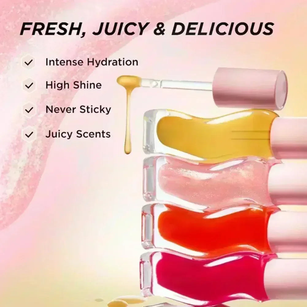 Gisou Moisturizing Lip Balm Original Lip Oil Care Lip Benetitnt for Lips Plumping Exfoliating New Color RASPBERRY SWIR Gloss