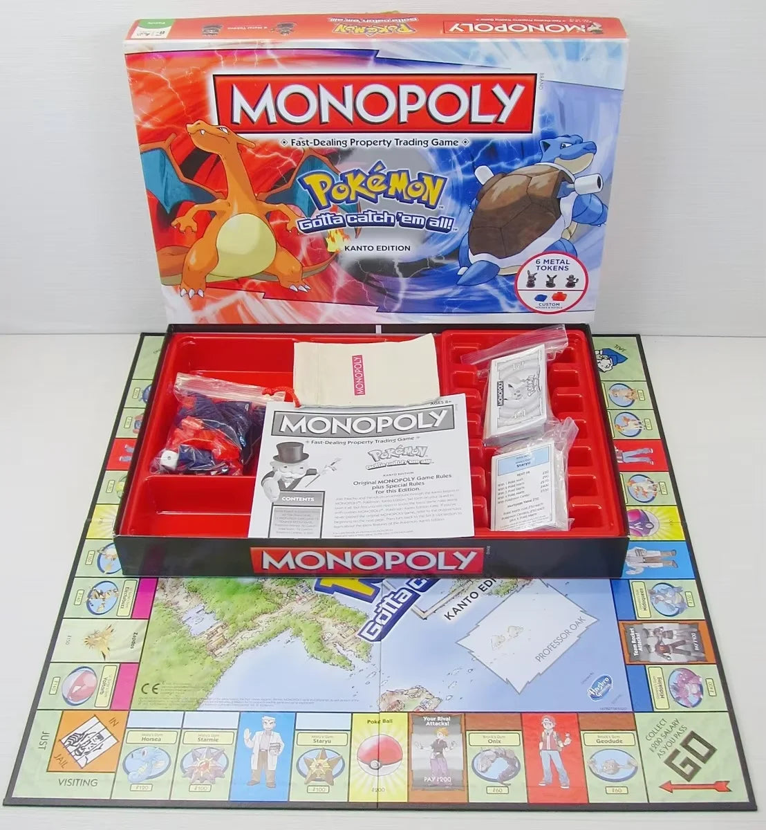 Pokémon Kanto Edition Monopoly Board Game Monopoly Pokémon Edition Childhood Feelings Party Game