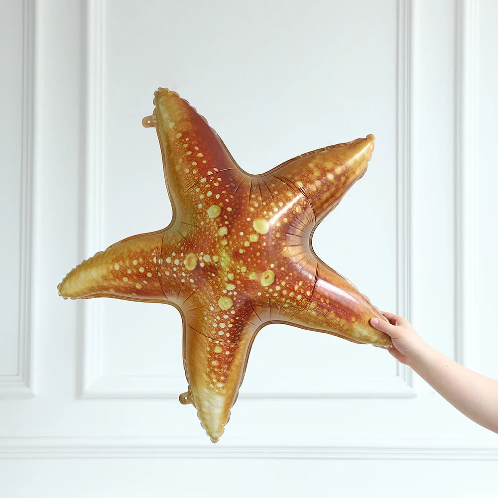 127Pcs Starfish Themed Balloon Garland Kit Beach White Twilight Blue Latex Balloon Ocean Hawaii Birthday Baby Shower Party Decor