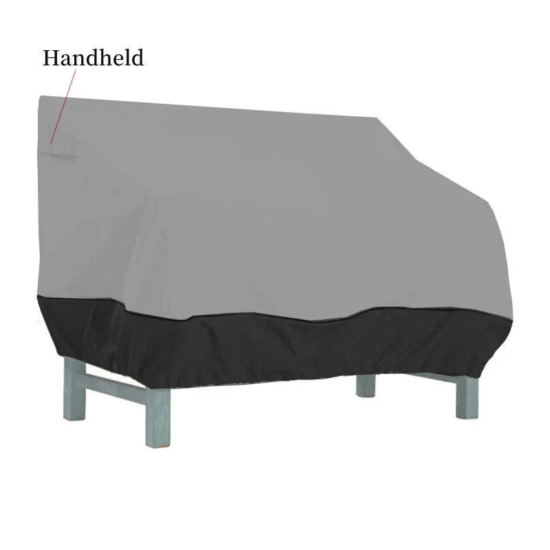210D Multi Person Gray Outdoor Sofa Chair Cover,Garden,Courtyard,Sunscreen,Windproof,Rainproof,Snow Proof,Furniture Dust Cover