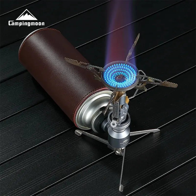 CAMPINGMOON XD-2F Outdoor Portable Voltage Stabilized Integrated Gas Stove High Power Windproof Hiking Field Stove Cooker