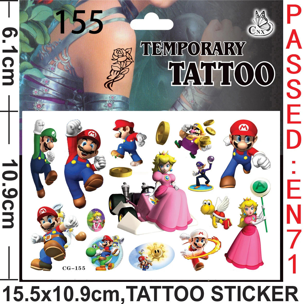 Super Marios Bro Kids Birthday Party Favor Supplies Reusable Masks Slap Bracelets Paper Bags Keychains Gift Bag Ring Decorations