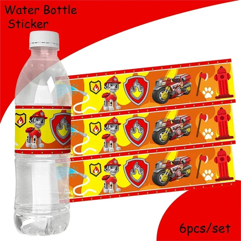 paw patrol cartoon Birthday Party Decoration  paw marshall theme Balloon Banner Cake Topper Party Supplies for Baby Show