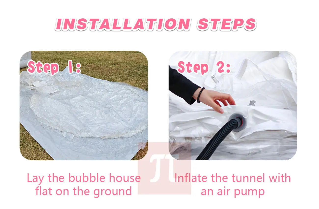 Inflatable Bouncy Bubble House Kids Play with Blower Balloon Transparent PVC Outdoor Dome Tent Bouncer for Chlidren Toys