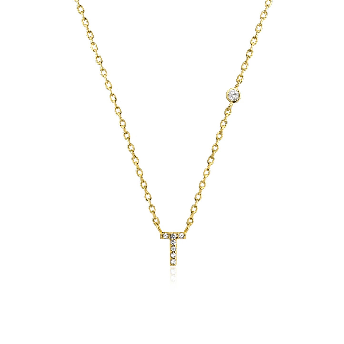 ANDYWEN 925 Sterling Silver Gold Small 26 Letters A- Z Zircon CZ Pendant Monogram Necklace Me 2020 Initial Alphabet M A Jewelry