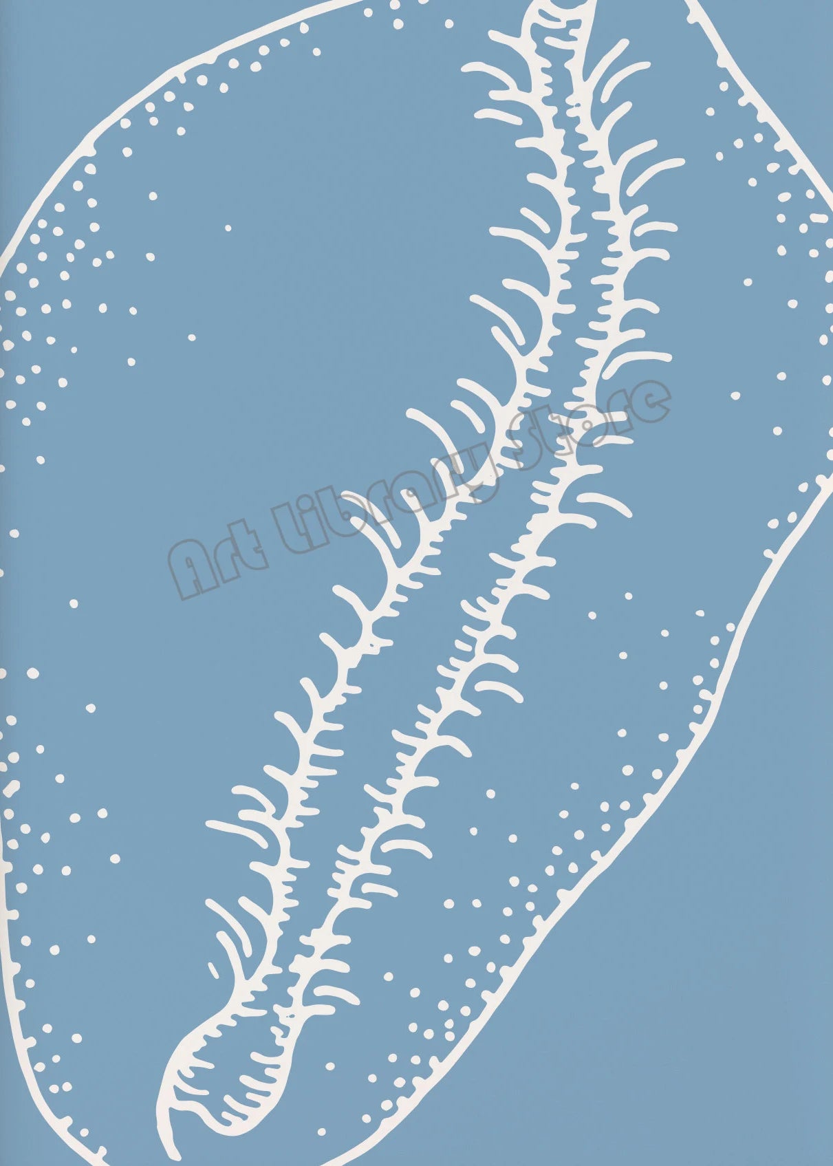 Retro Trendy Abstract Beach Coastal Blue Seashell Palm Tree Bikini Poster Canvas Painting Wall Art Pictures Home Bathroom Decor