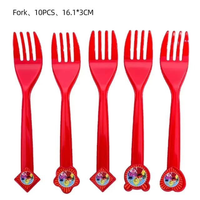 Cartoon Sesames  Street Birthday Party Decor Elmo and Friends Theme Tablecloth Plate Balloon Set Cake Decor Baby Shower